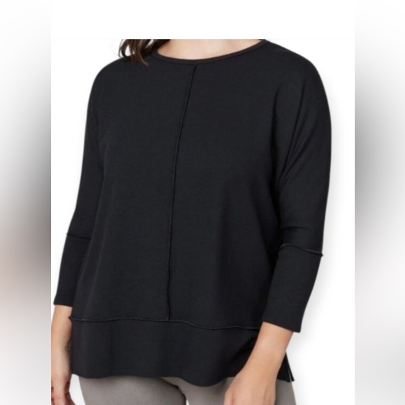 SPANX Tops - SPANX perfect length dolman 3/4 sleeve pullover top oversized sweatshirt size M
